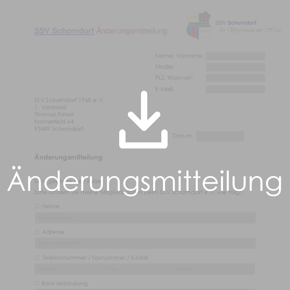 Änderungsmitteilung