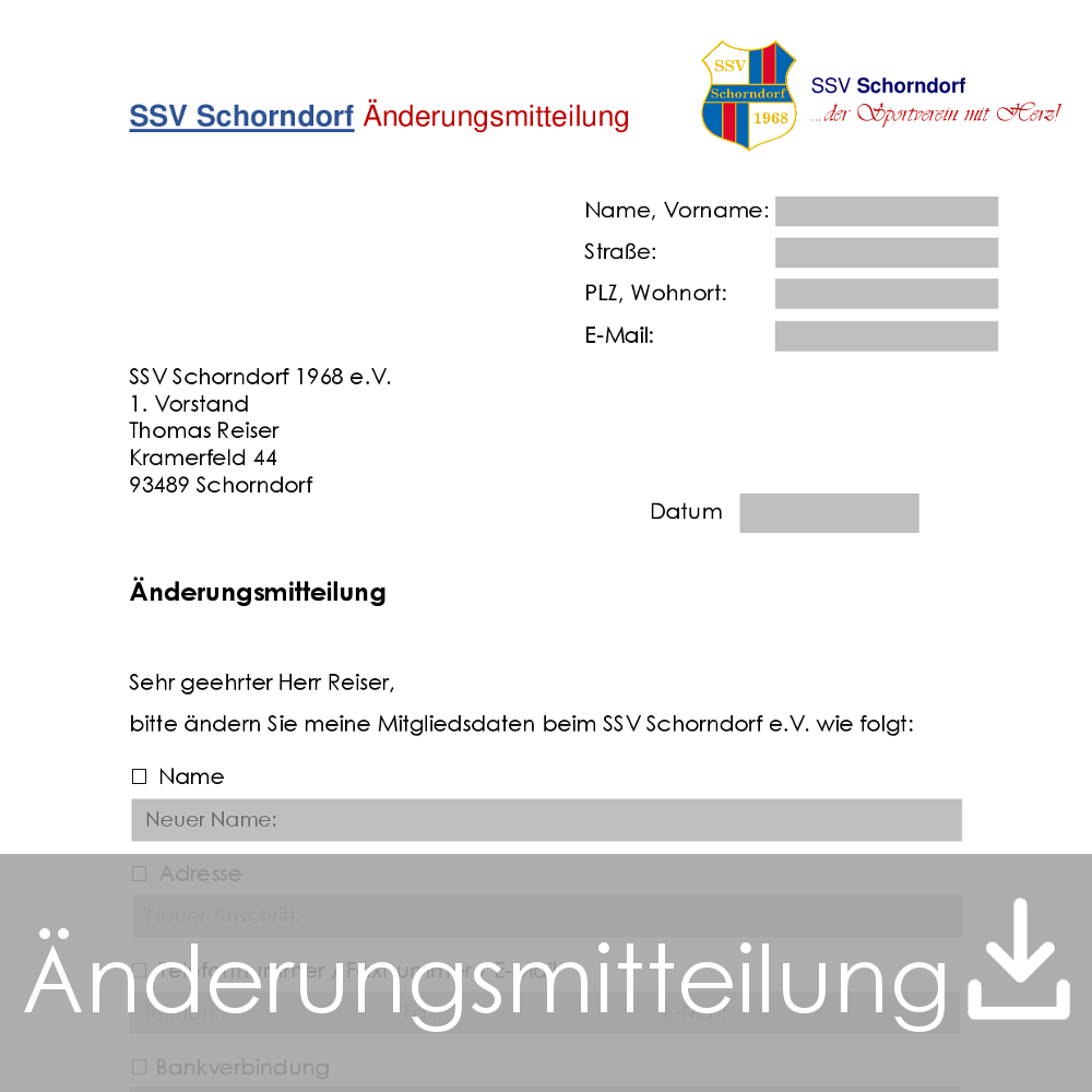 Änderungsmitteilung